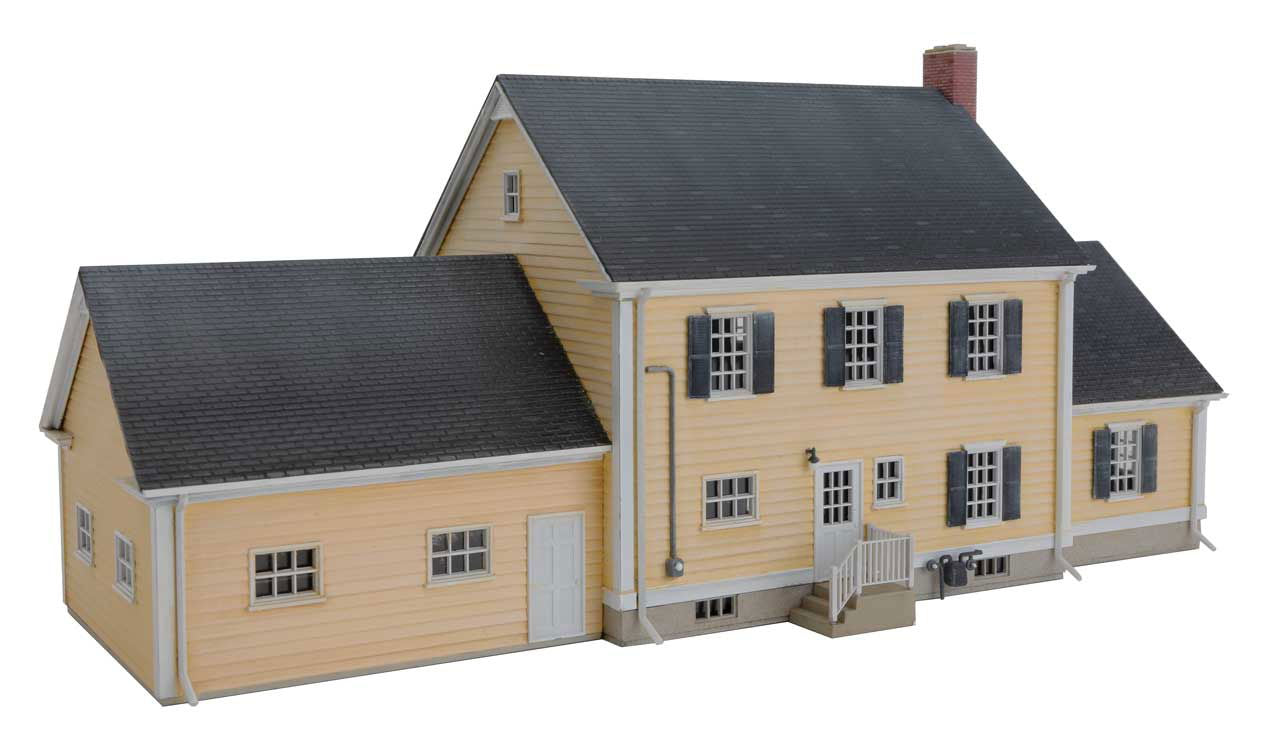 WALTHERS Cornerstone 1/87 HO Scale EXECUTIVE HOUSE Large Home Kit w/2-Car Garage - ModelsPower