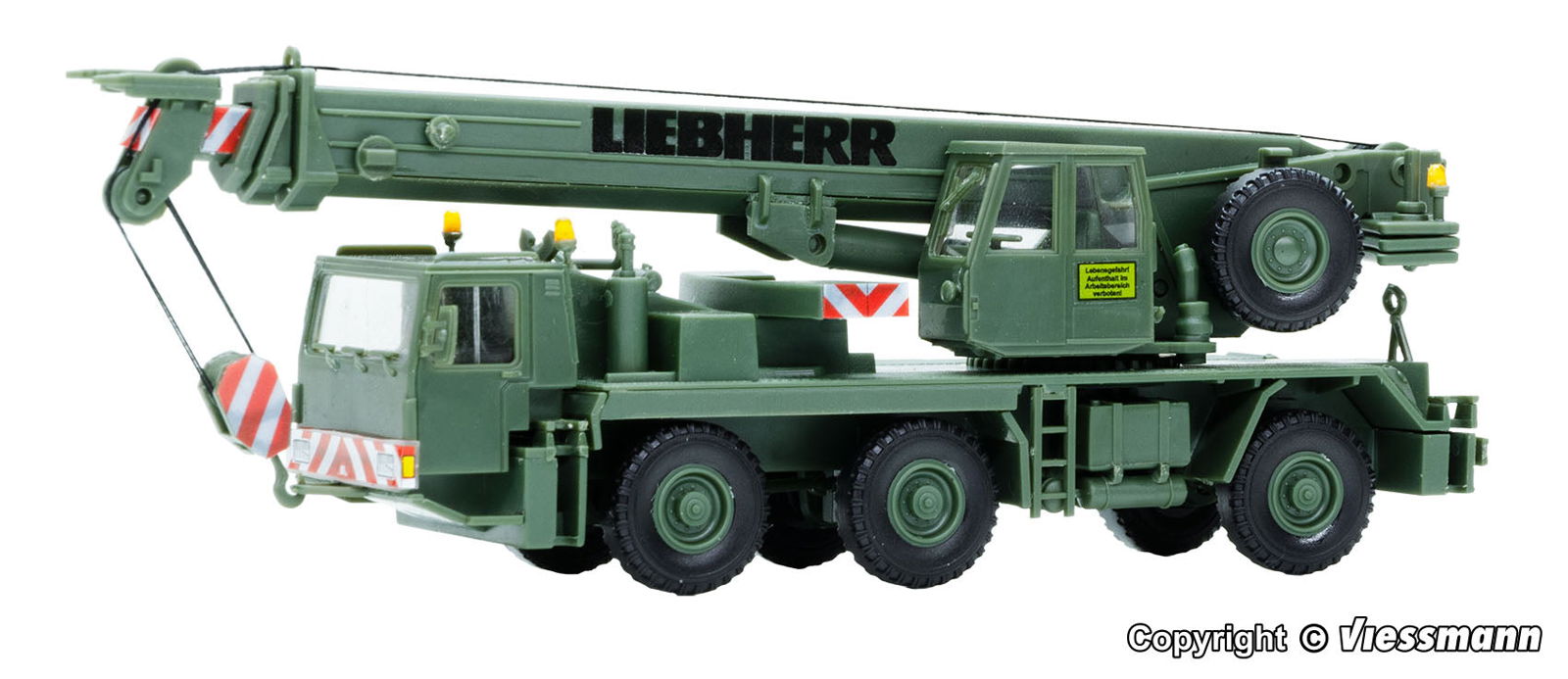 Kibri 1/87 HO Scale Military LIEBHERR LTM 1050/3 Mobile Crane Truck Kit -Germany - ModelsPower