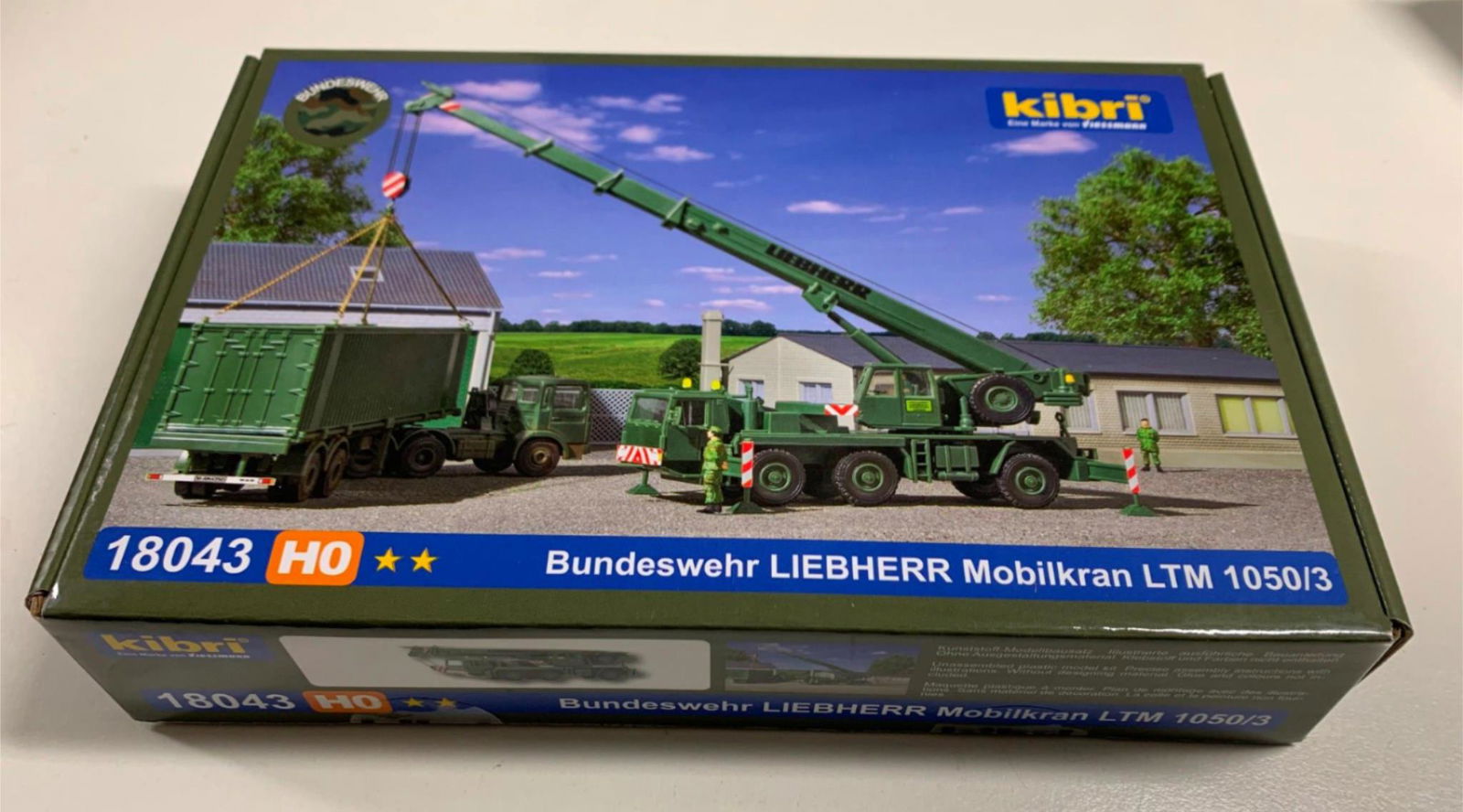 Kibri 1/87 HO Scale Military LIEBHERR LTM 1050/3 Mobile Crane Truck Kit -Germany - ModelsPower