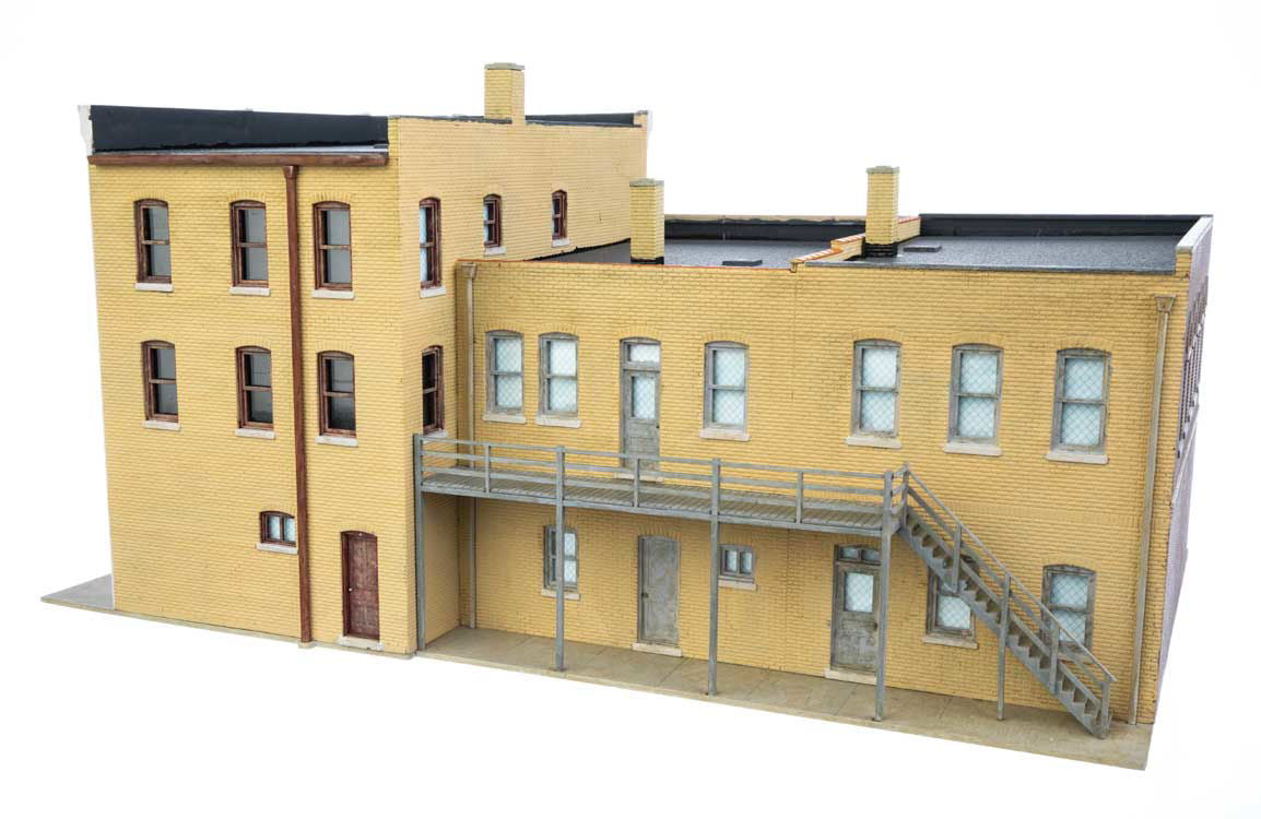 Walthers Cornerstone HO 1/87 MERCHANT'S ROW VII Left-Corner Block w/3 Stores NEW - ModelsPower