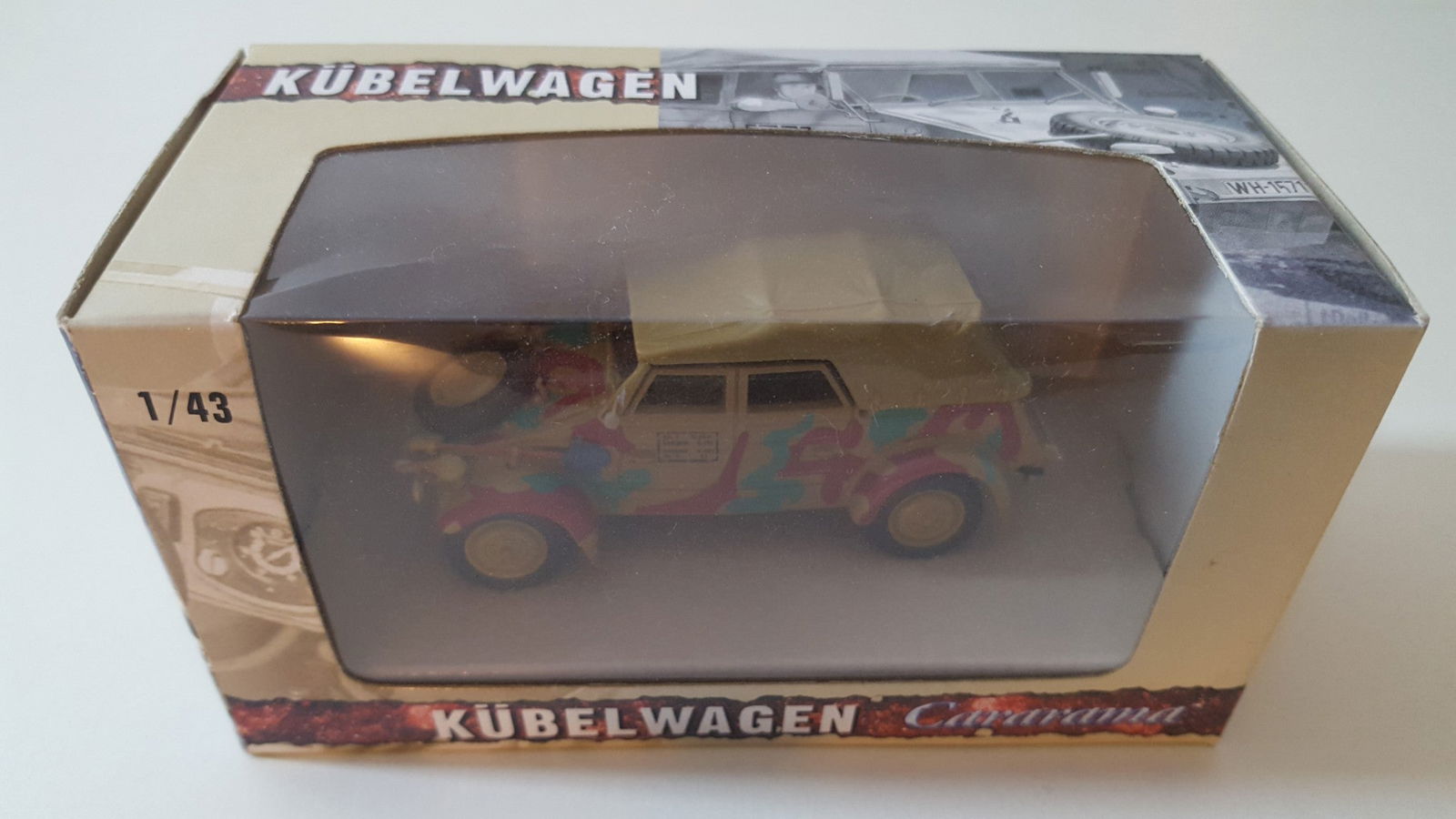 Cararama 95002 1/43 O Scale VOLKSWAGEN KUBELWAGEN SOFT TOP K TYPE 82 DIECAST CAR - ModelsPower