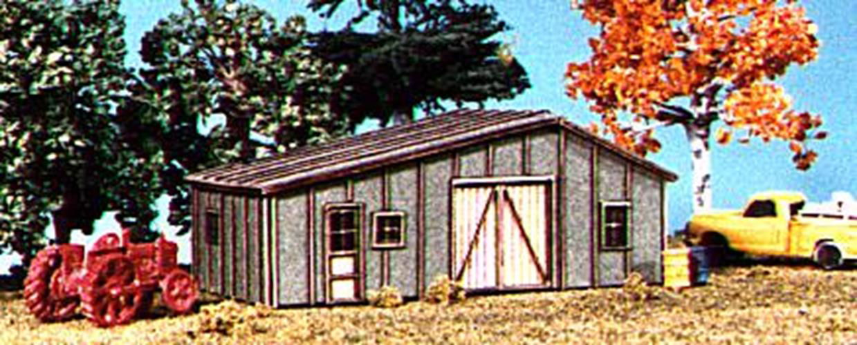 American Model Builders N 1/160 MIDWEST FARM COMBO w/4 Wood Structures -LASERkit - ModelsPower