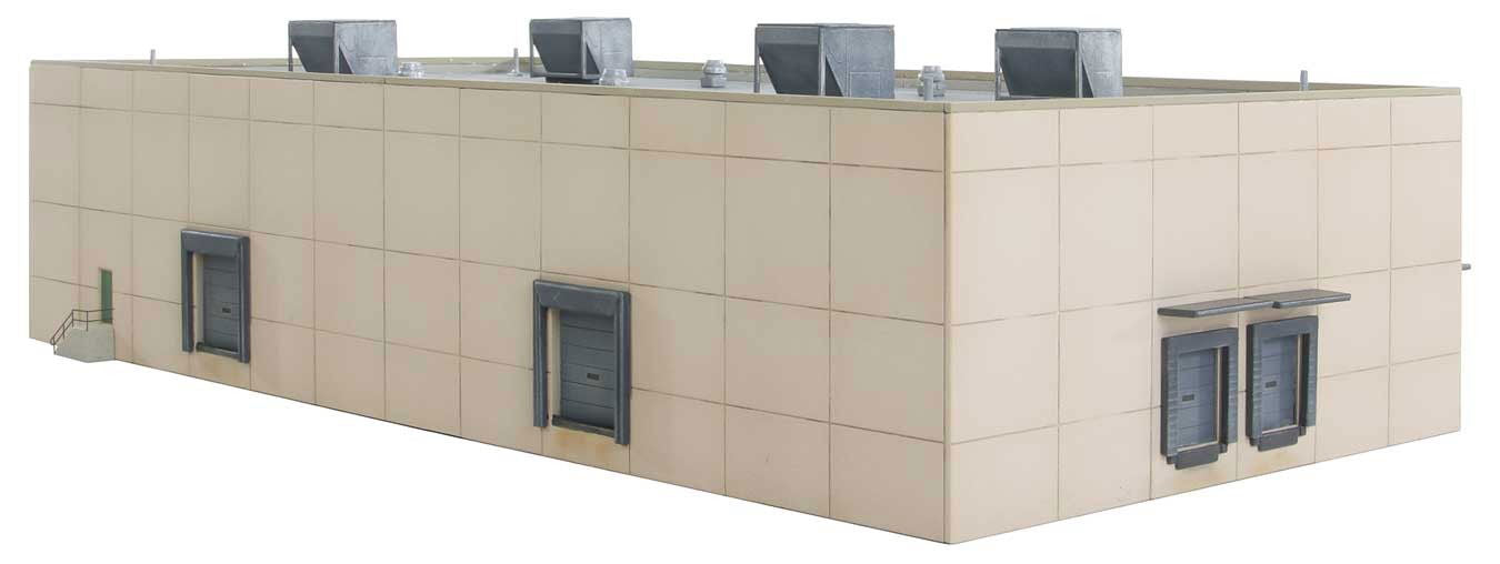 WALTHERS Cornerstone 933-3862 1/160 N Scale MODERN CONCRETE WAREHOUSE w/5 colors - ModelsPower