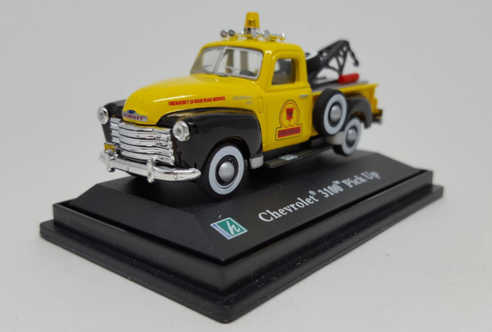 Cararama 50 1/72 Scale Chevrolet 3100 PickUp Wrecker Tow Truck Emergency Vehicle - ModelsPower