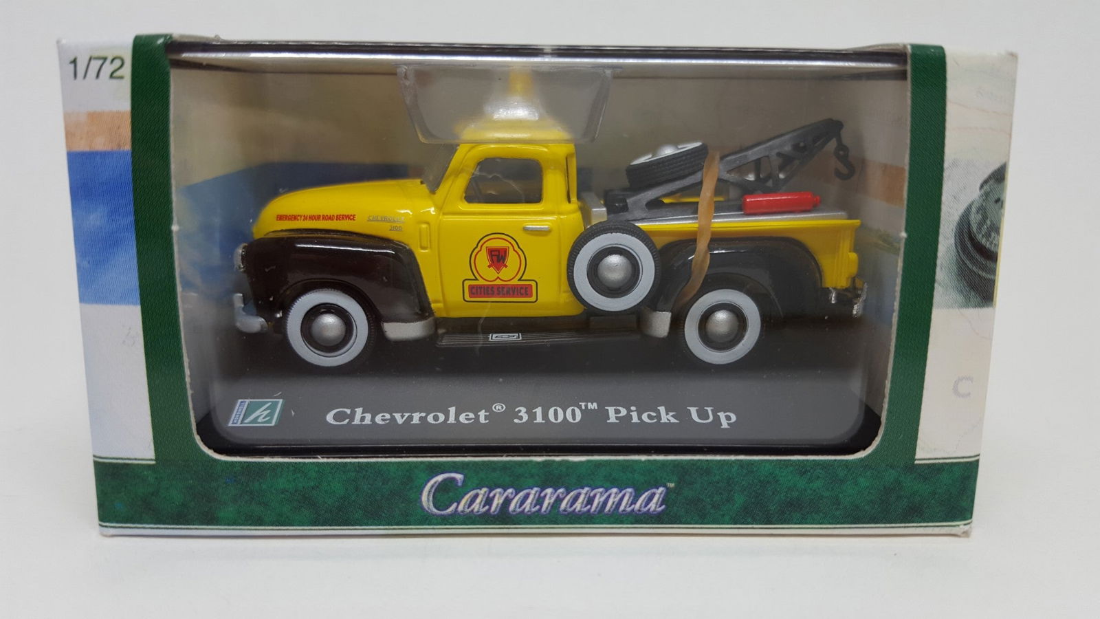 Cararama 50 1/72 Scale Chevrolet 3100 PickUp Wrecker Tow Truck Emergency Vehicle - ModelsPower