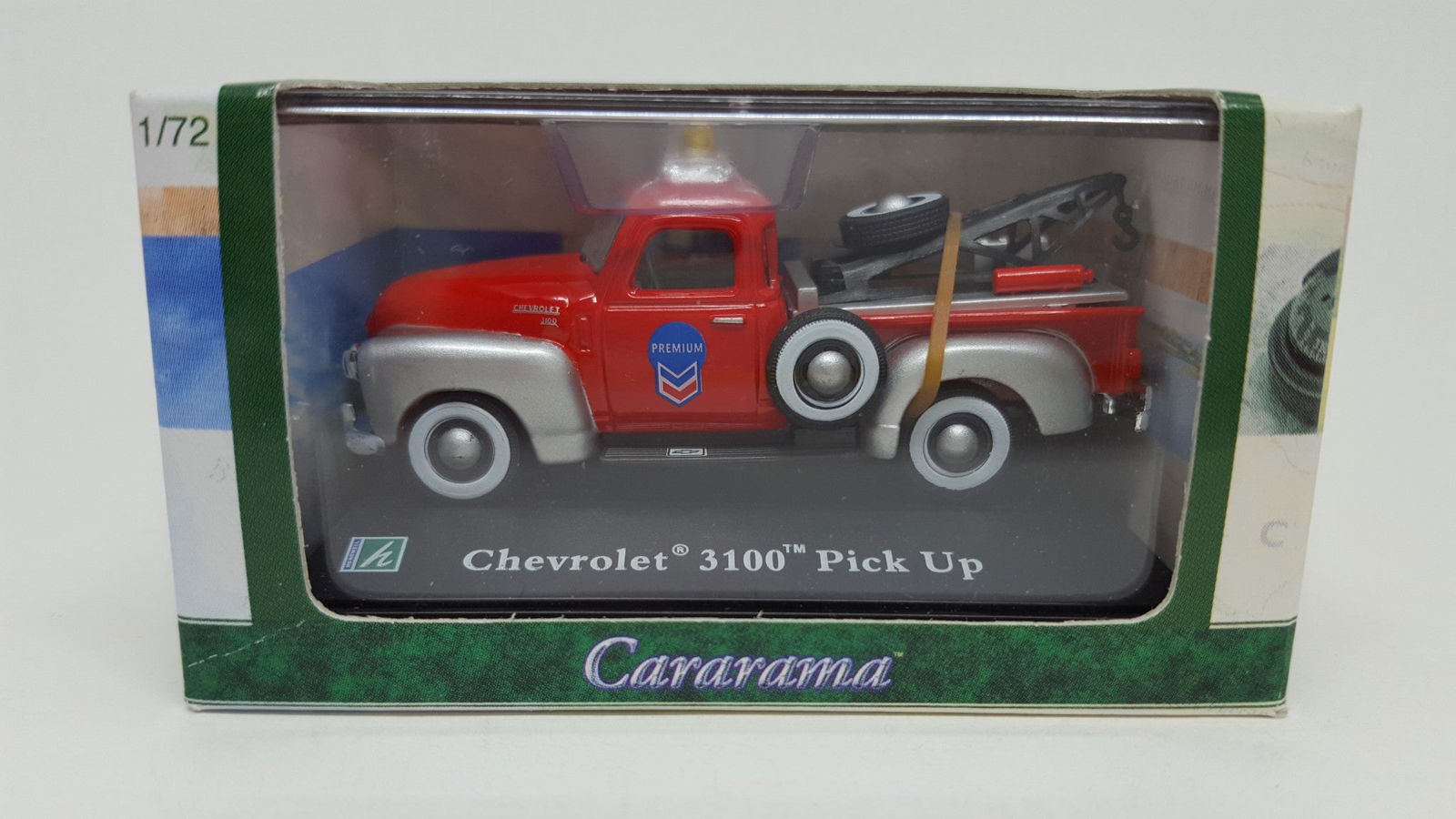 Cararama 1950 1/72 Scale Chevrolet Chevy 3100 Pick Up Wrecker Tow Truck Die Cast - ModelsPower