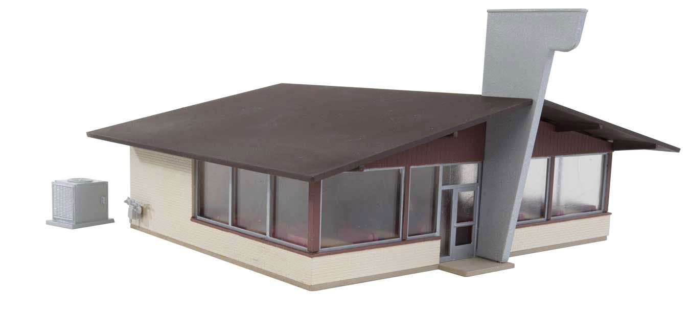 Walthers Cornerstone HO 1/87 1950s & 60s VINTAGE MOTOR RESTAURANT Structure Kit - ModelsPower