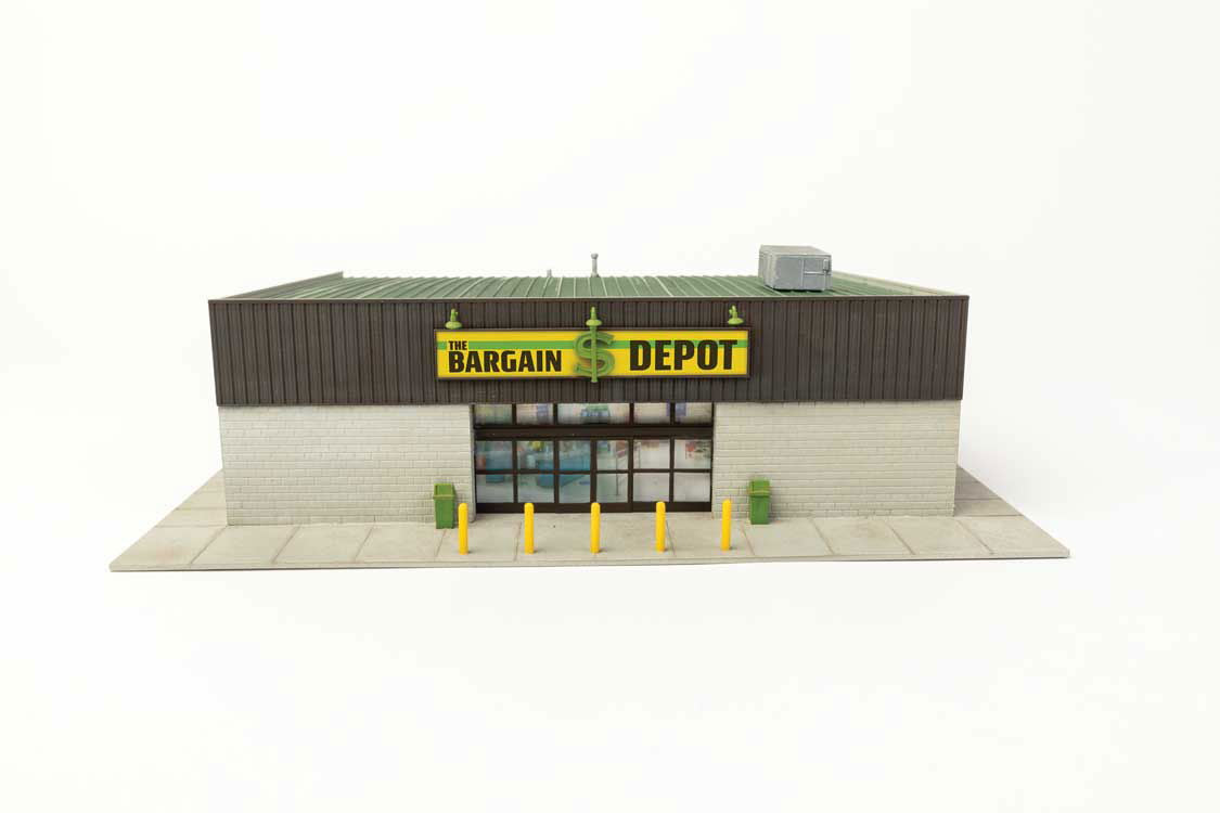 Walthers Cornerstone HO 1/87 BARGAIN $DEPOT comtemporary store structure kit NEW - ModelsPower