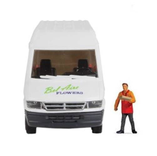 Walthers SceneMaster HO 1/87 BEL AIRE FLOWERS MB Sprinter Delivery Van & Figure! - ModelsPower