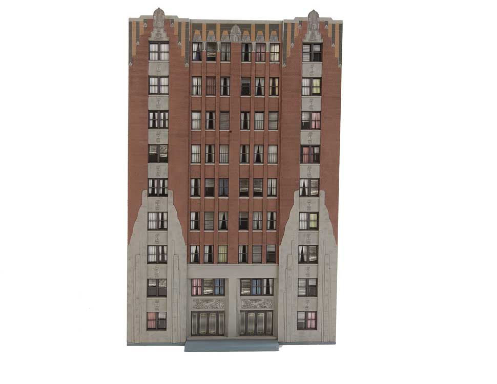 WALTHERS Cornerstone HO 1/87 CITY APARTMENT BACKGROUND BUILDING +Decals 933-3770 - ModelsPower