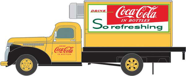 Classic Metal Works 1/87 Coca-Cola Coke 1941-46 Chevrolet Reefer Delivery Truck - ModelsPower