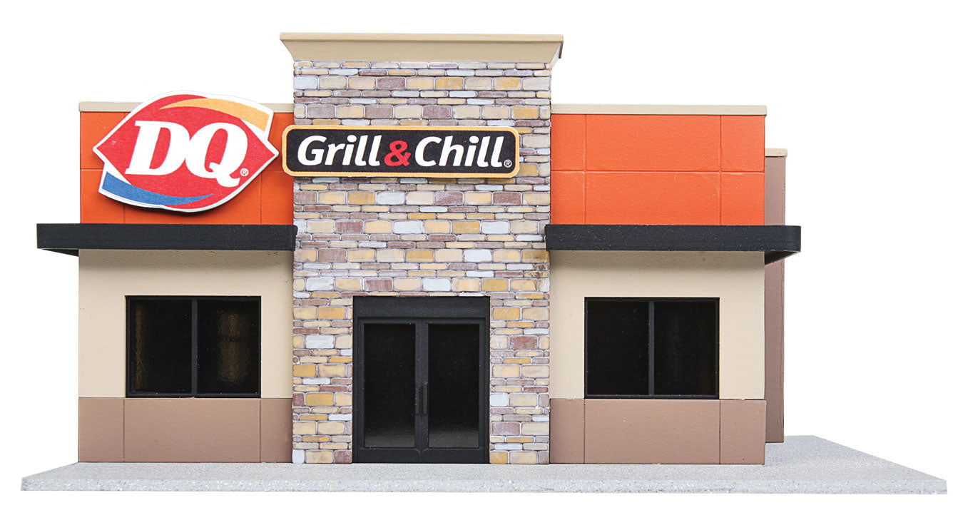 WALTHERS Cornerstone 9333485 HO 1/87 DAIRY QUEEN DQ GRILL & CHILL RESTAURANT Kit - ModelsPower