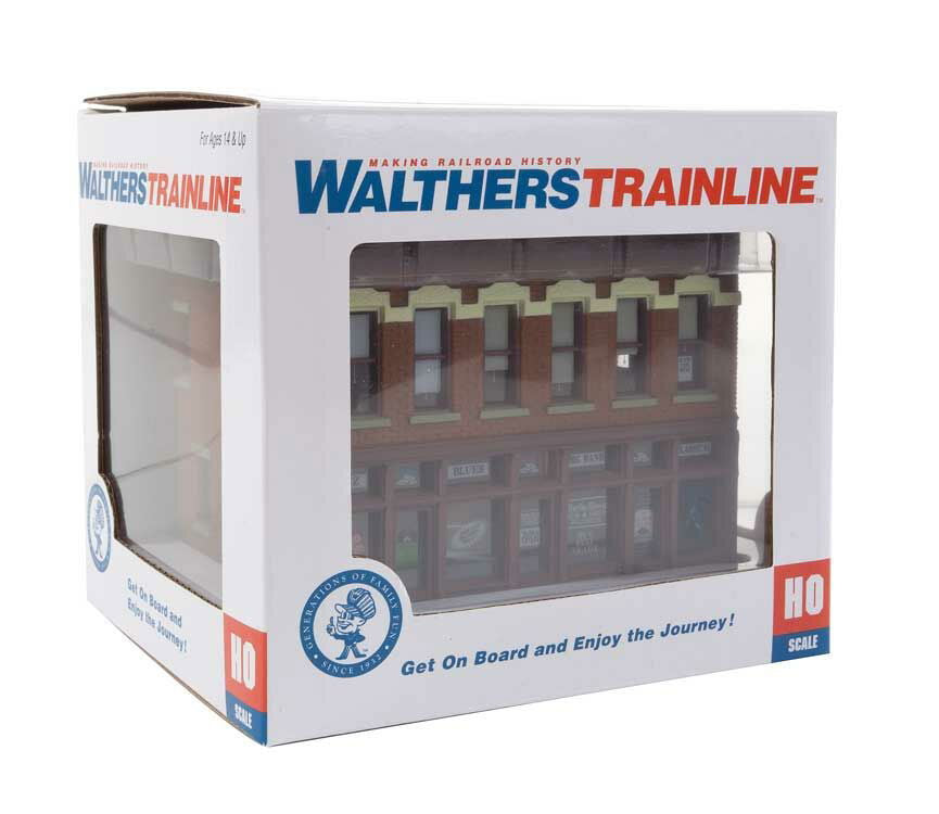 Walthers HO 1/87 Gemini Building Storefront Business ASSEMBLED PAINTED Structure - ModelsPower