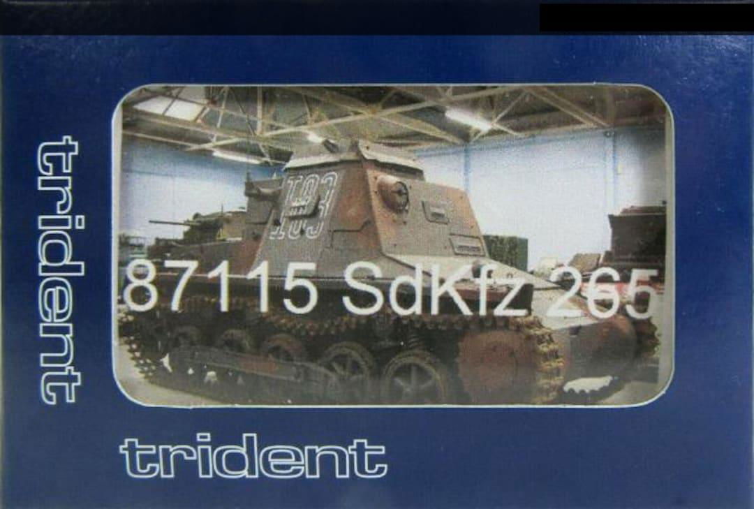 Trident Military HO 1/87 Germany Army WWII SdKfz 265 Panzer I Ausf A Comand Tank - ModelsPower