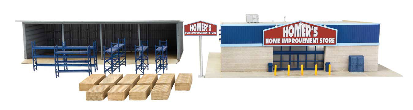 Walthers Cornerstone HO 1/87 HARDWARE & LUMBER STORE retail lumberyard structure - ModelsPower