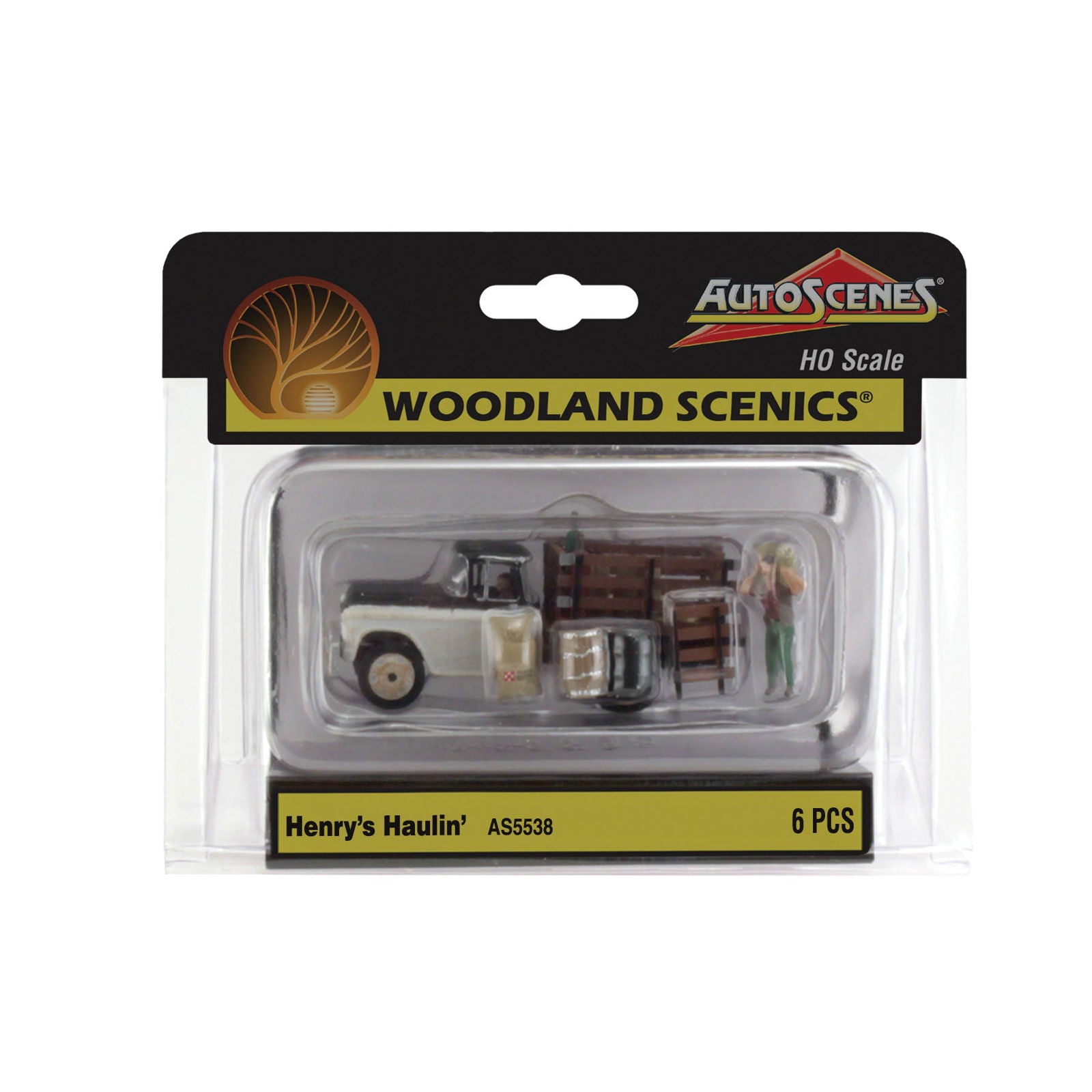 Woodland Scenics HO 1/87 HENRY'S HAULIN' Old Rusted Truck AutoScenes AS5538 - ModelsPower