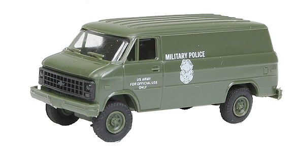 Trident 1/87 HO 90356 United States Military US Army Police Emergency Chevy Van - ModelsPower