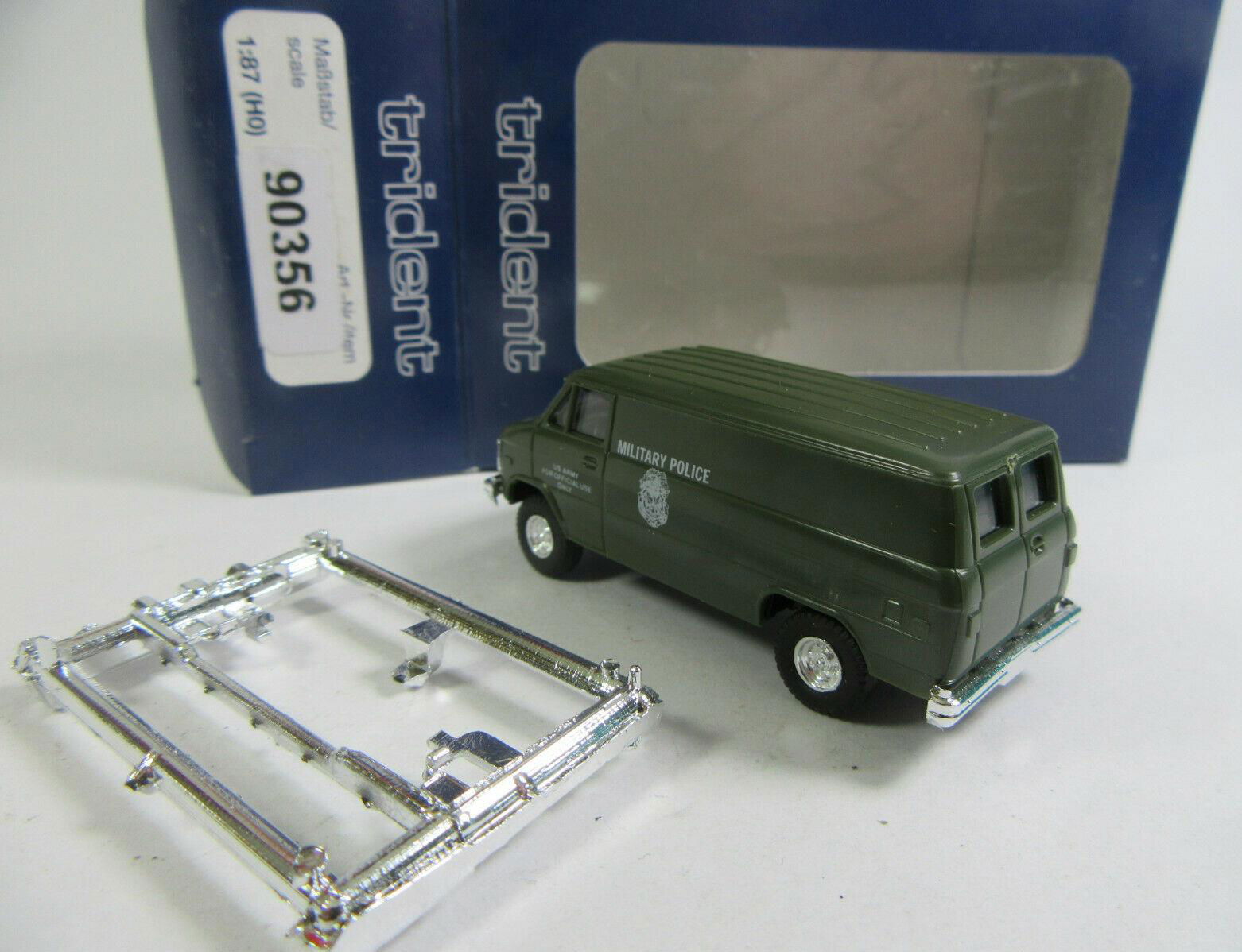 Trident 1/87 HO 90356 United States Military US Army Police Emergency Chevy Van - ModelsPower