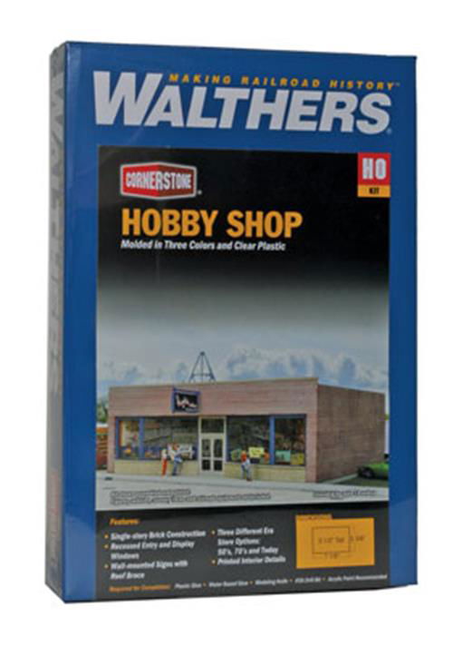 WALTHERS Cornerstone 933-3475 1/87 HO Scale 1950's HOBBY SHOP diesel-era layout - ModelsPower