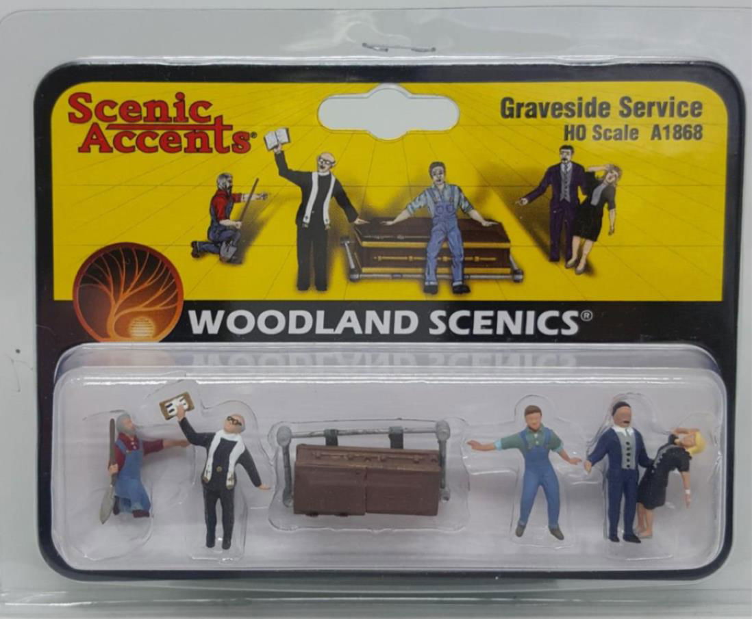 CMW 1/87 HO Scale 1953 Ford HEARSE Station Wagon +Woodland Scenics Figures Combo - ModelsPower