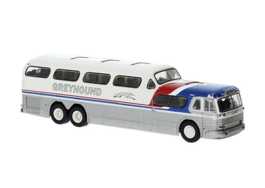 Brekina 1/87 HO Scale 1954-1956 GREYHOUND GMC PD-4501 Bi-Level Scenicruiser Bus - ModelsPower