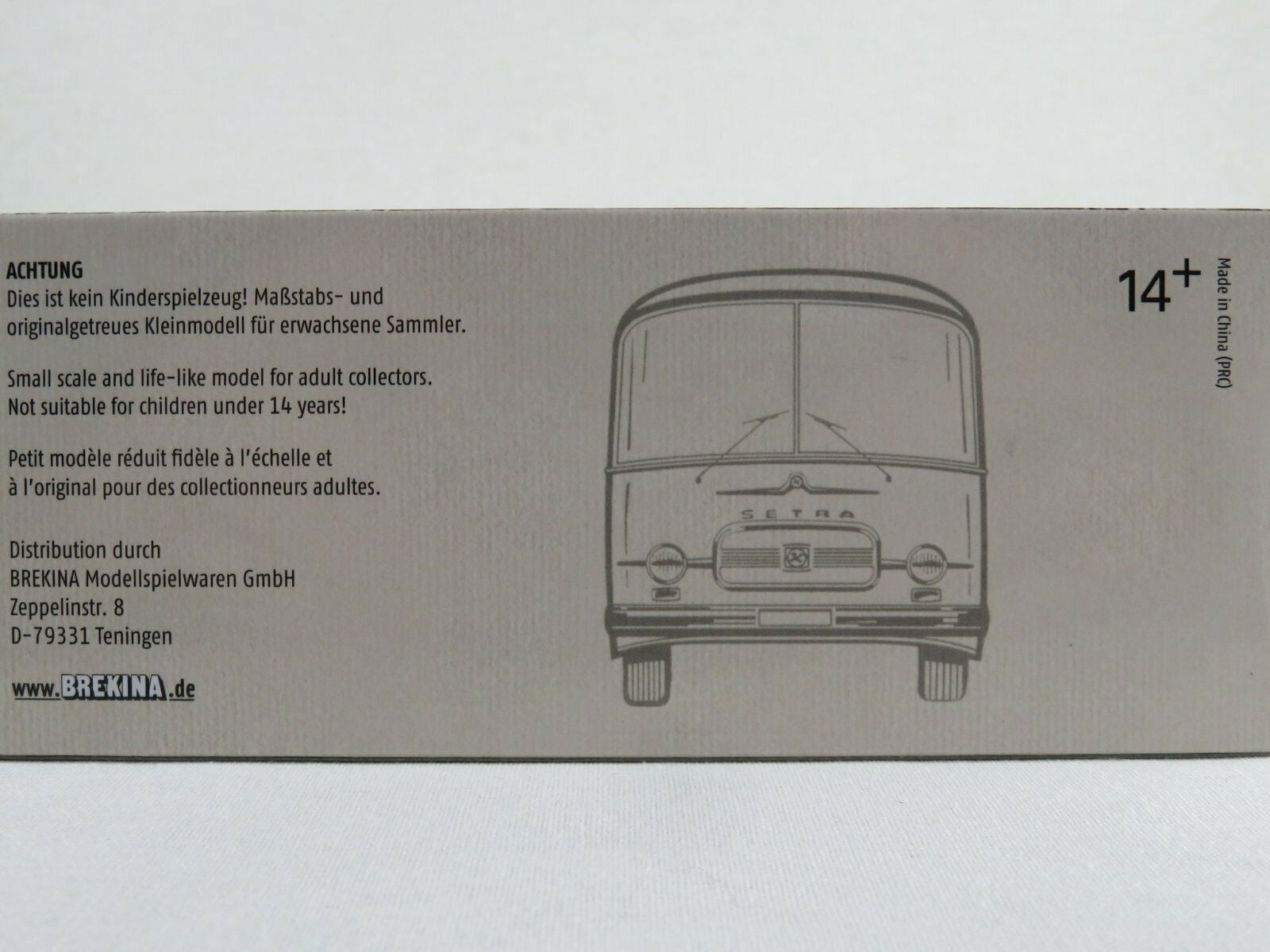 Brekina 1/87 HO Scale 1965-1967 Kassbohrer Setra S 12 Bus Starline Sapphire Blue - ModelsPower