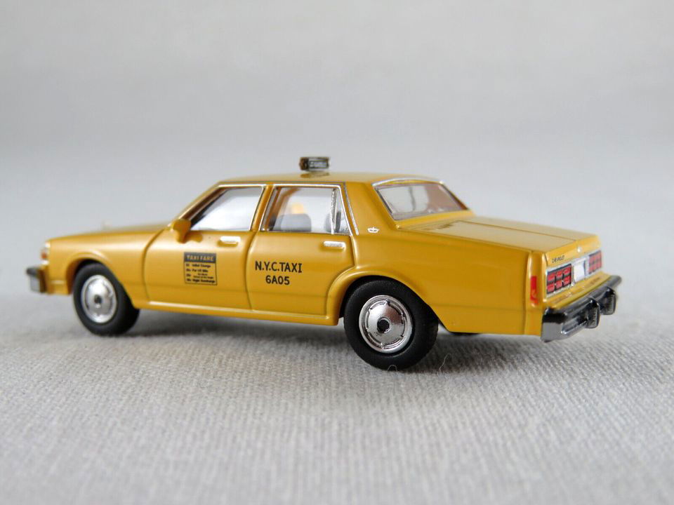 Brekina 1/87 HO Scale 1987 Chevrolet Chevy Caprice Sedan New York City NYC Taxi - ModelsPower