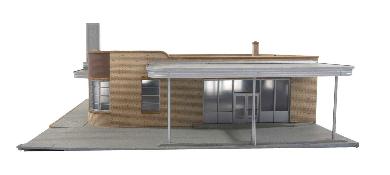 WALTHERS Cornerstone 9332934 1/87 HO Scale 30's SILVER SPRINGS BUS TERMINAL Kit - ModelsPower