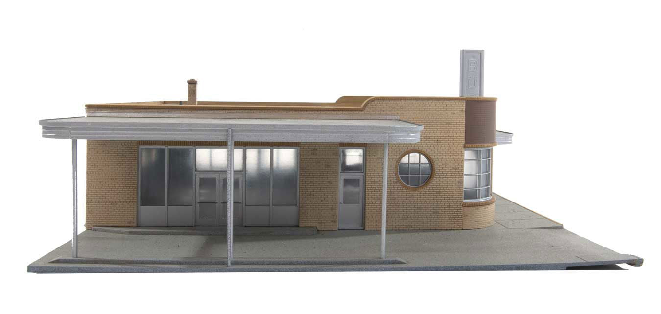 WALTHERS Cornerstone 9332934 1/87 HO Scale 30's SILVER SPRINGS BUS TERMINAL Kit - ModelsPower