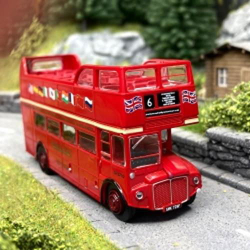 Brekina 1/87 HO Scale AEC Routemaster City Tour london Double-Deck Bus Open Roof - ModelsPower