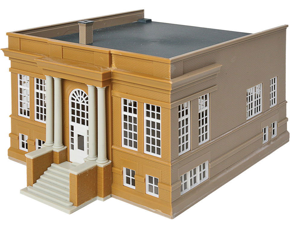 WALTHERS Cornerstone 1/87 HO Scale AMERICAN PUBLIC LIBRARY Structure Kit 9333493 - ModelsPower