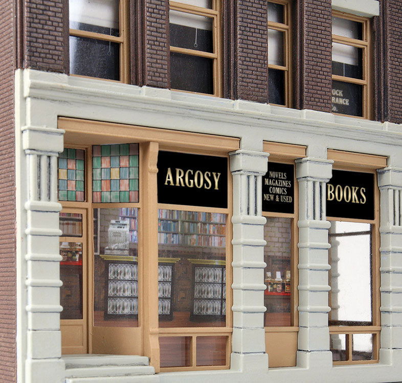 WALTHERS Cornerstone 933-3466 1/87 HO Scale ARGOSY BOOKSELLERS Storefront Kit - ModelsPower