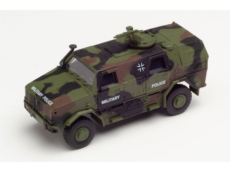 Herpa Military 1/87 HO Scale ATF Dingo 2 Armored Truck German Army Camouflage - ModelsPower