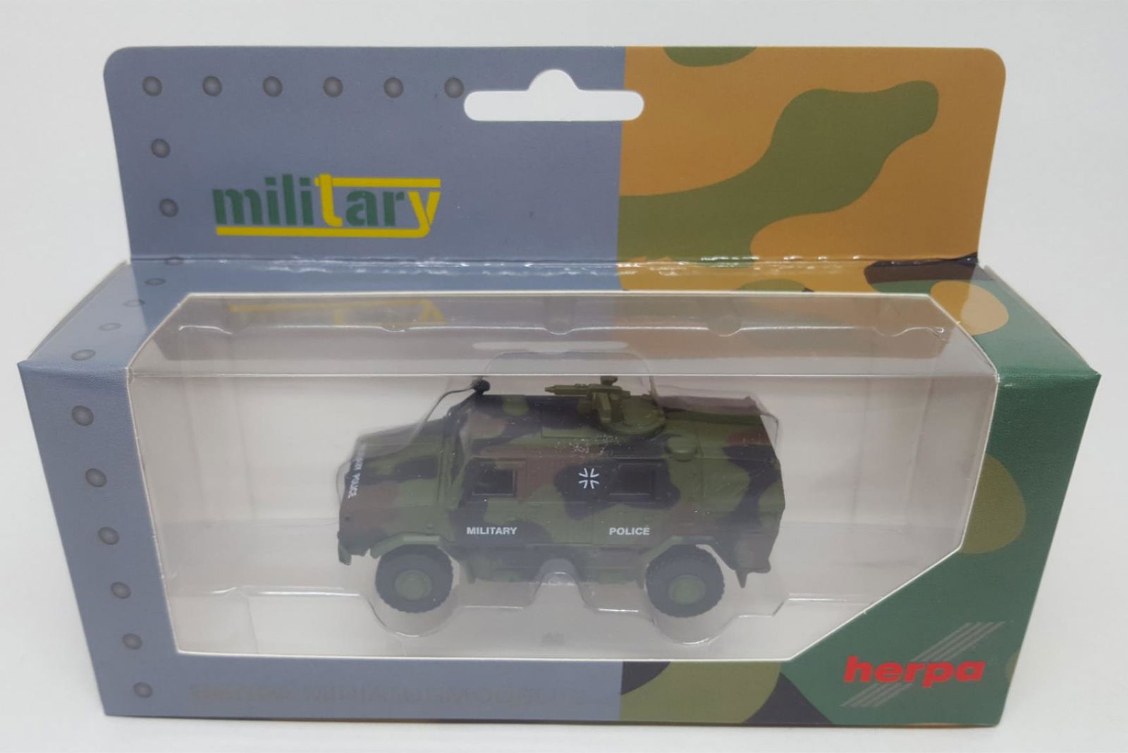 Herpa Military 1/87 HO Scale ATF Dingo 2 Armored Truck German Army Camouflage - ModelsPower