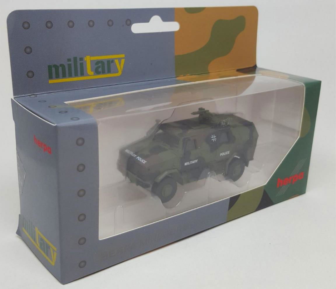 Herpa Military 1/87 HO Scale ATF Dingo 2 Armored Truck German Army Camouflage - ModelsPower