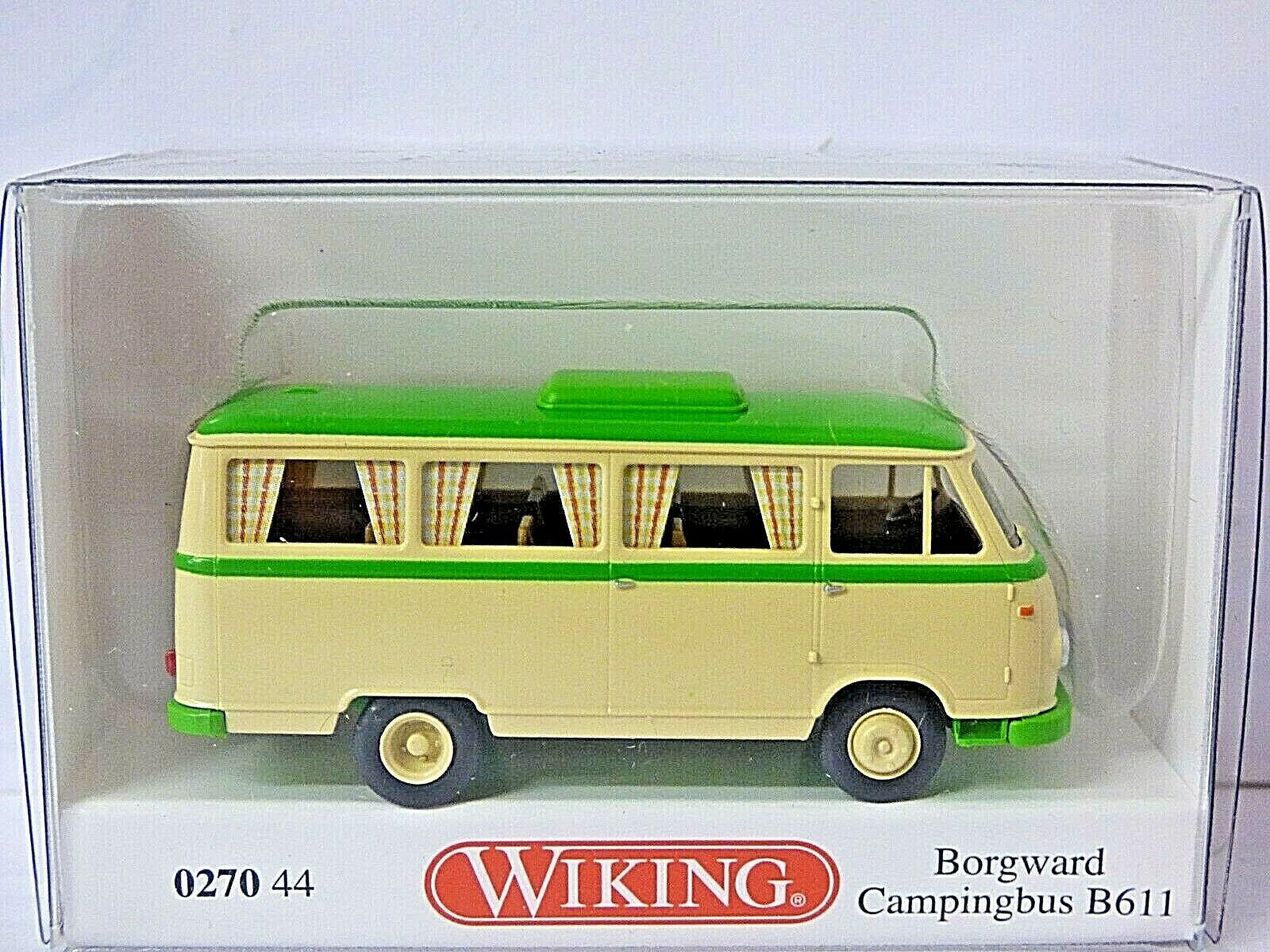 Wiking 1/87 HO Scale Borgward B611 Passenger Van Camper 1957-1961 Campingbus NEW - ModelsPower