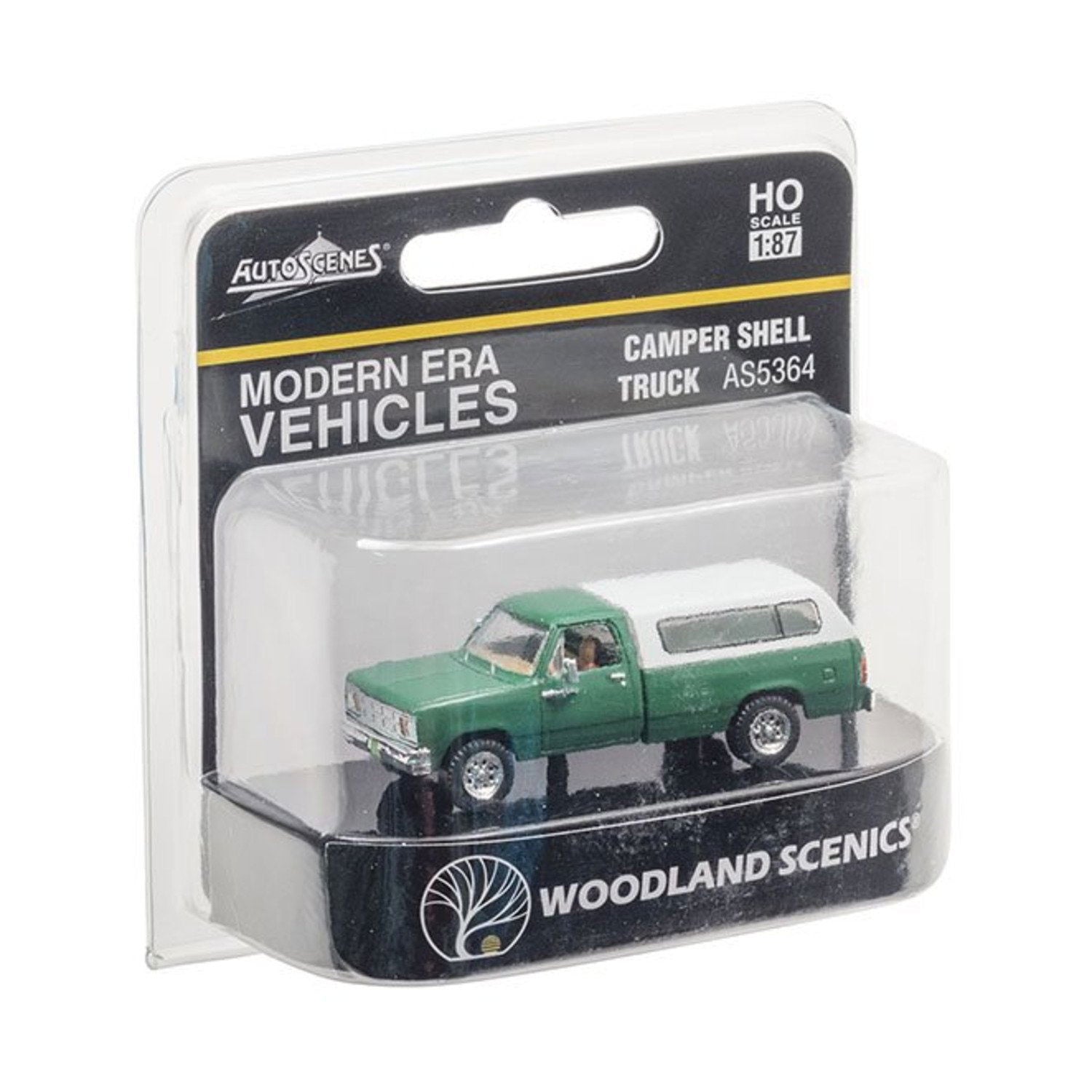 Woodland Scenics 1/87 HO Scale CAMPER SHELL TRUCK Modern Era Vehicle AutoScenes - ModelsPower