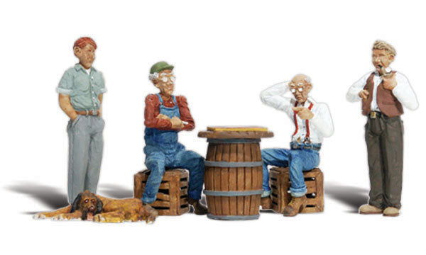 Woodland Scenics 1/87 HO Scale CHECKER PLAYERS Figures Scenic Accents A1848 8pcs - ModelsPower