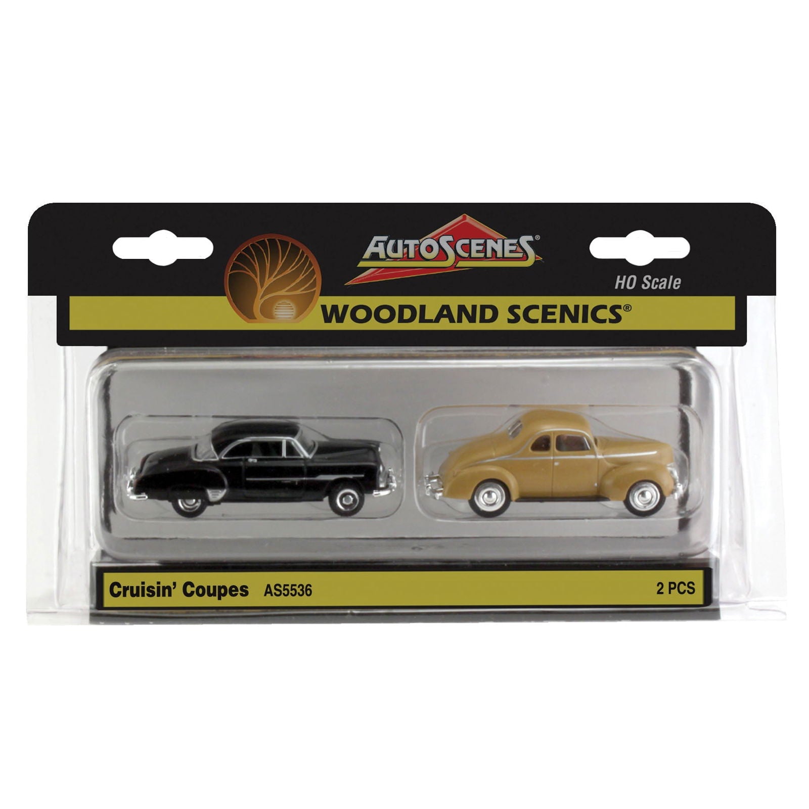 Woodland Scenics 1/87 HO Scale CRUISIN' COUPES AutoScenes AS5536 model railroad - ModelsPower