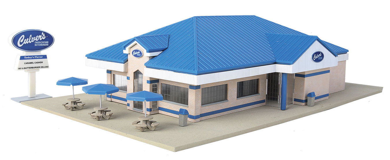 Walthers Cornerstone 933-3486 1/87 HO Scale CULVERS RESTAURANT Structure Kit NEW - ModelsPower