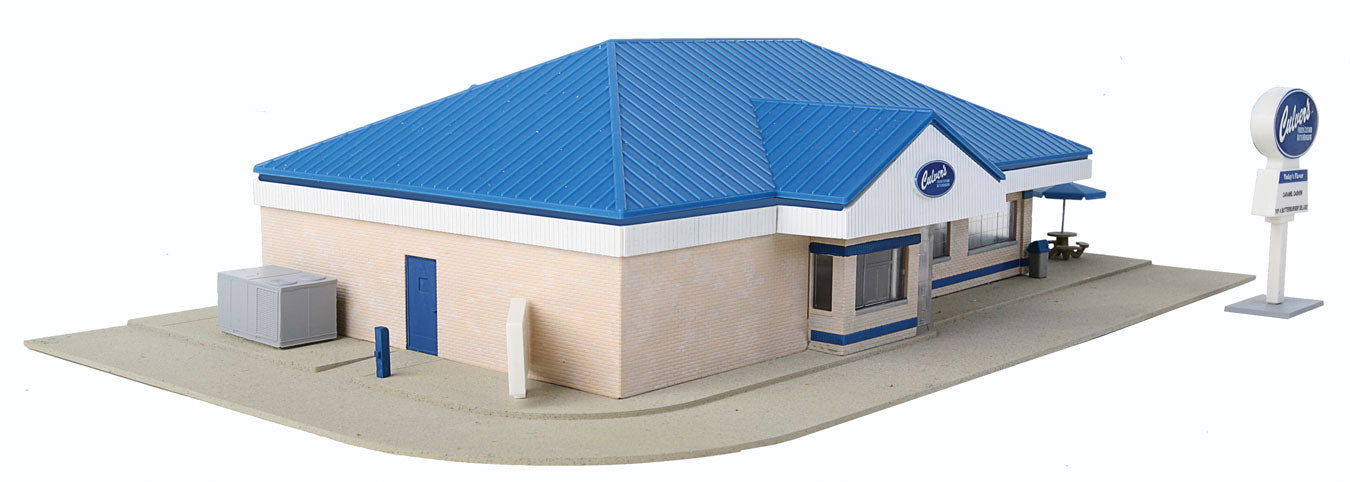 Walthers Cornerstone 933-3486 1/87 HO Scale CULVERS RESTAURANT Structure Kit NEW - ModelsPower