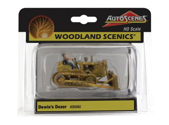 Woodland Scenics 1/87 HO Scale DEWIE'S DOZER vintage bulldozer AutoScenes AS5562 - ModelsPower