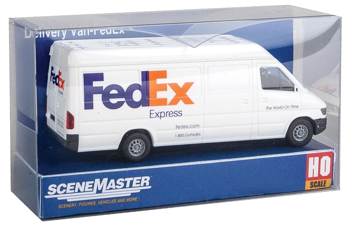 Walthers SceneMaster 1/87 HO Scale FEDEX EXPRESS Delivery Van -The World On Time - ModelsPower