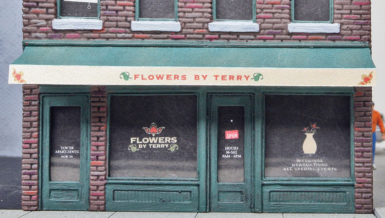 WALTHERS Cornerstone 933-3473 1/87 HO Scale FLOWERS BY TERRY storefront bldg kit - ModelsPower