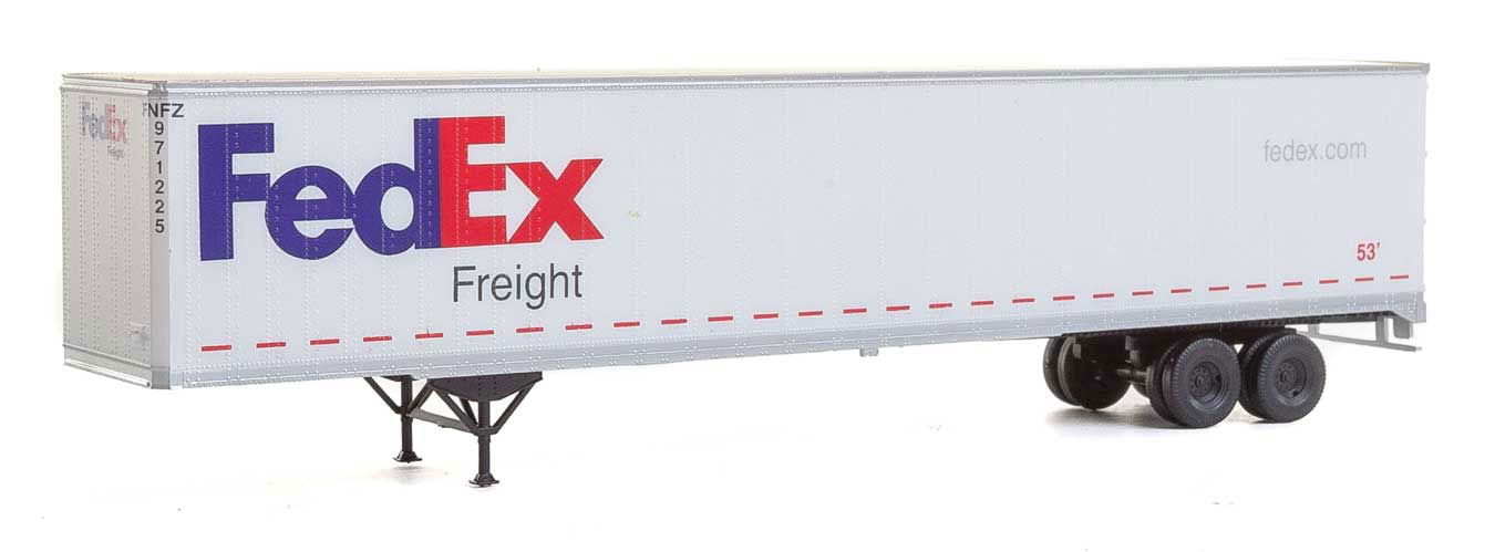 Walthers SceneMaster 1/87 HO Scale FedEx Freight 53' Stoughton Trailer 2-Pack - ModelsPower