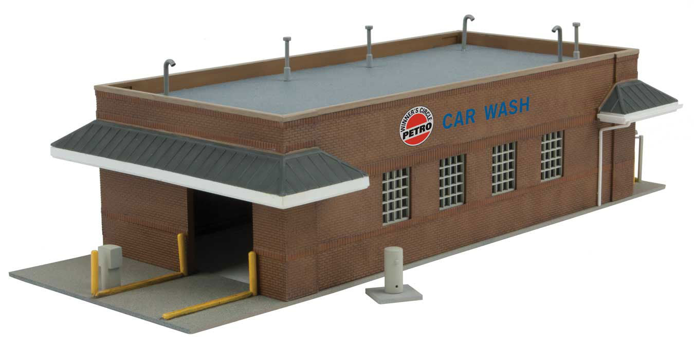 Walthers Cornerstone 1/87 HO Scale GAS STATION CAR WASH Drive-Thru Kit 933-3539 - ModelsPower