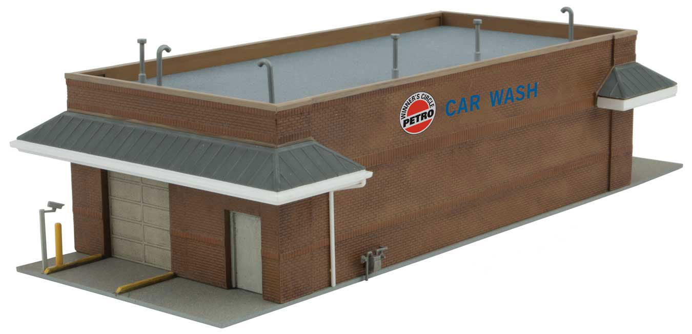 Walthers Cornerstone 1/87 HO Scale GAS STATION CAR WASH Drive-Thru Kit 933-3539 - ModelsPower