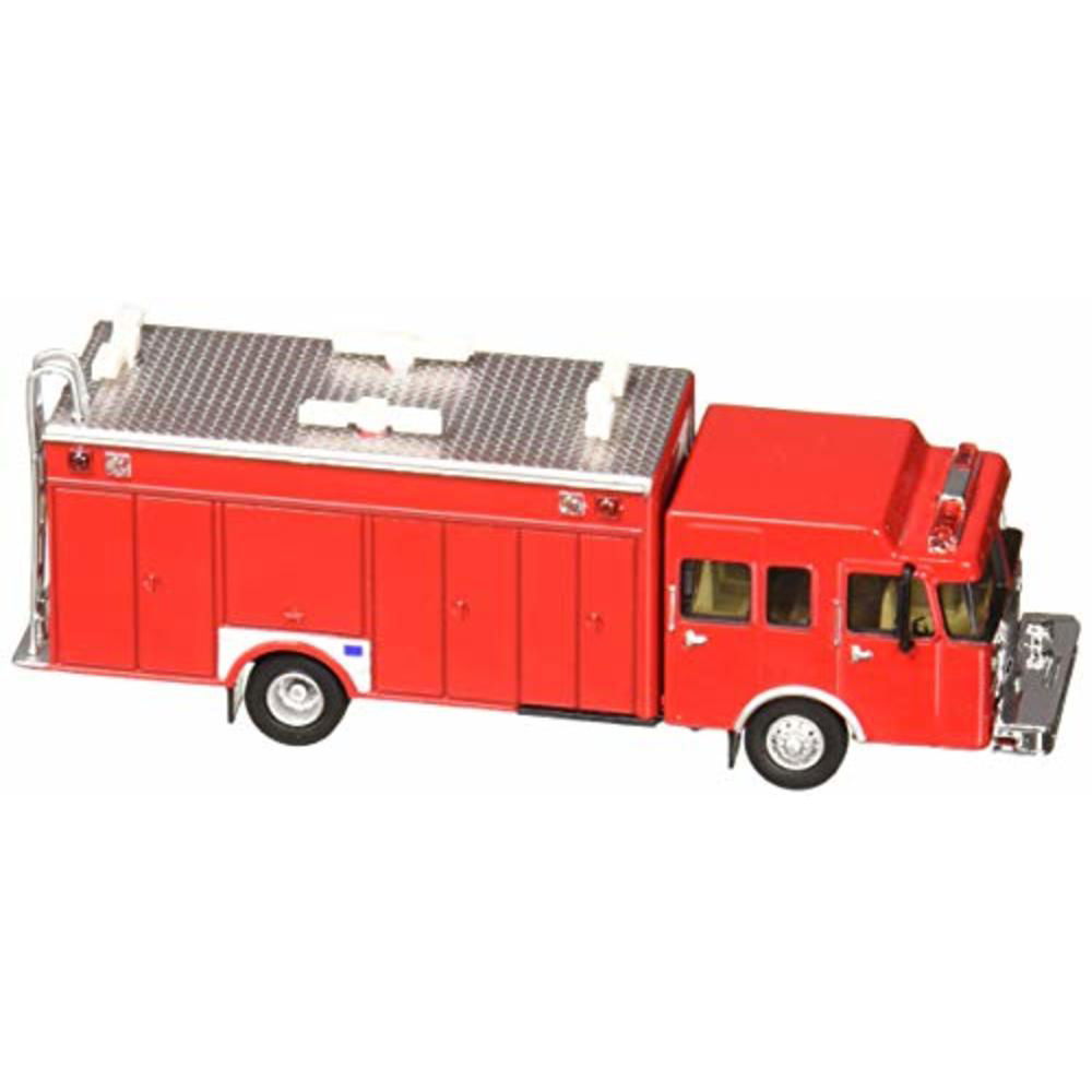 Preiser 1/87 HO Scale HAZMAT Suit Firemen+Walthers Hazardous Material Fire Truck - ModelsPower