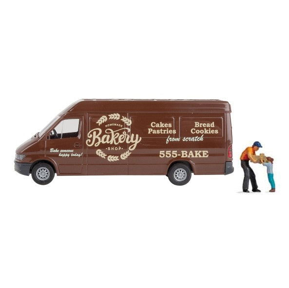 Walthers SceneMaster 1/87 HO Scale HOMEMADE BAKERY SHOP Delivery Van + Figures! - ModelsPower