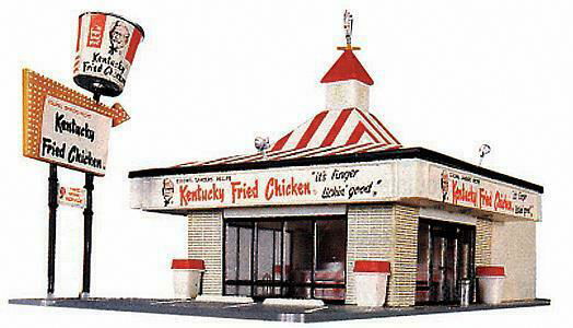 WALTHERS LIFE-LIKE 4331394 1/87 HO Scale KFC Kentucky Fried Chicken Building Kit - ModelsPower